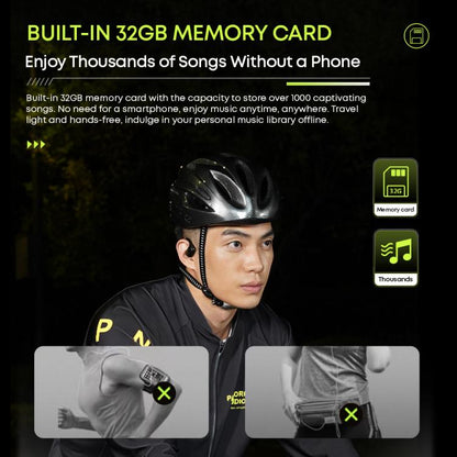Langsdom AirWare BE10 Air Conductive Open Type Waterproof Bluetooth Sports Earphone with 32GB Memory