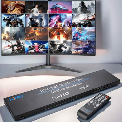 NK-816 HDMI 16x1 Multi-Viewer Supports Seamless Switch 1080P