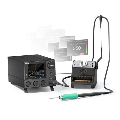 Station de soudage intelligente QIANLI H400 400 W avec support de veille tout-en-un HX1, prise US, prise EU