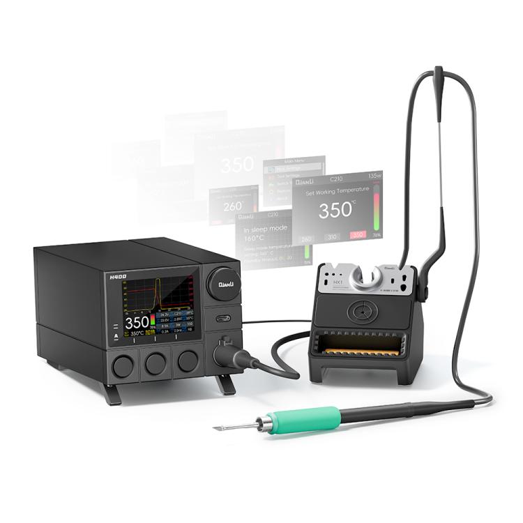 Station de soudage intelligente QIANLI H400 400 W avec support de veille tout-en-un HX1, prise US, prise EU