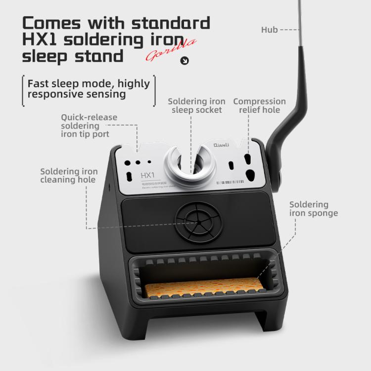 Station de soudage intelligente QIANLI H400 400 W avec support de veille tout-en-un HX1, prise US, prise EU