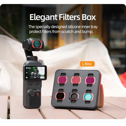 For DJI OSMO Pocket 3 Sunnylife Camera Lens Magnetic Metal Filter, MCUV, CPL, ND8, ND16, ND32, ND64, Black Mist 1/4, 3 in 1 Shadow Filter Set, 3 in 1 Portrait Filter Set, 3 in 1 CPL ND8/16, 3 in 1 Protective Filter Set, 4 in 1 ND8/16/32/64             ...