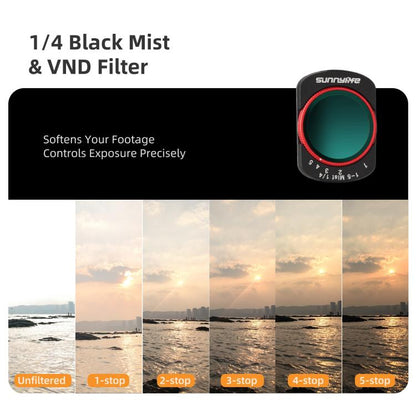 For DJI OSMO Pocket 3 Sunnylife Camera Lens Magnetic Metal Filter, MCUV, CPL, ND8, ND16, ND32, ND64, Black Mist 1/4, 3 in 1 Shadow Filter Set, 3 in 1 Portrait Filter Set, 3 in 1 CPL ND8/16, 3 in 1 Protective Filter Set, 4 in 1 ND8/16/32/64             ...