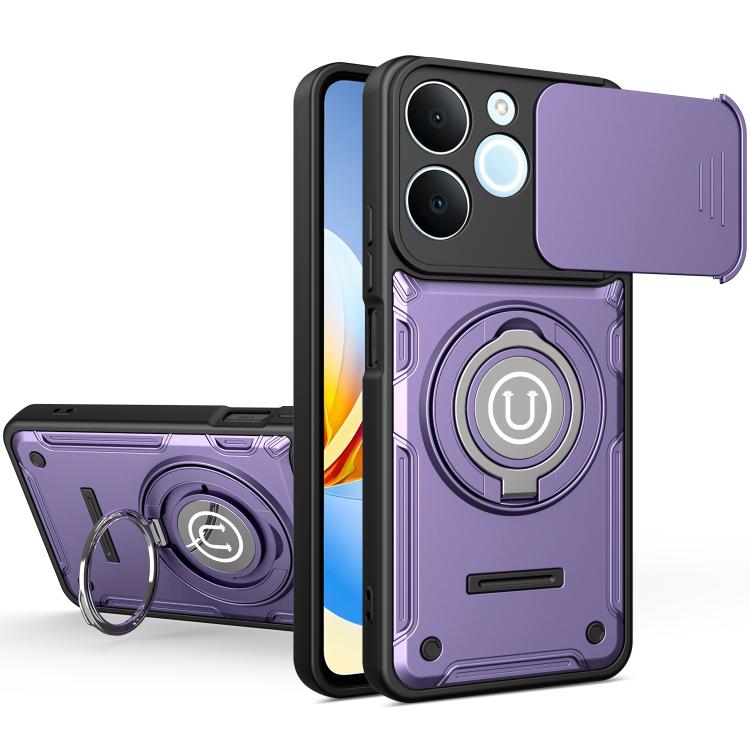 Sliding Camshield Holder Magnetic Phone Case, For Realme C100 4G / C100x / C100i 4G, For Realme C71 India / Note 70 4G, For Realme 15x 5G India / C85 5G, For Realme 15T 5G, For Realme 15 5G / 15 Pro 5G, For Realme C61 / C63 4G