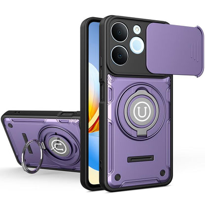 Sliding Camshield Holder Magnetic Phone Case, For Realme C100 4G / C100x / C100i 4G, For Realme C71 India / Note 70 4G, For Realme 15x 5G India / C85 5G, For Realme 15T 5G, For Realme 15 5G / 15 Pro 5G, For Realme C61 / C63 4G