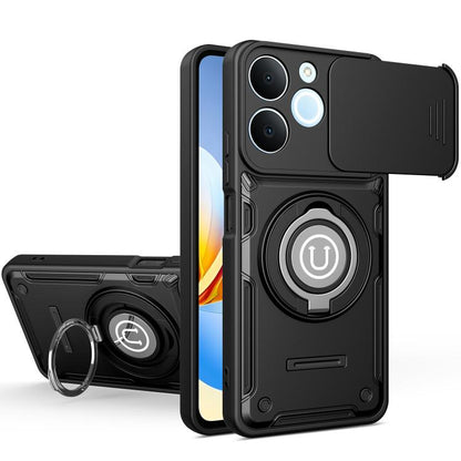 Sliding Camshield Holder Magnetic Phone Case, For Realme C100 4G / C100x / C100i 4G, For Realme C71 India / Note 70 4G, For Realme 15x 5G India / C85 5G, For Realme 15T 5G, For Realme 15 5G / 15 Pro 5G, For Realme C61 / C63 4G