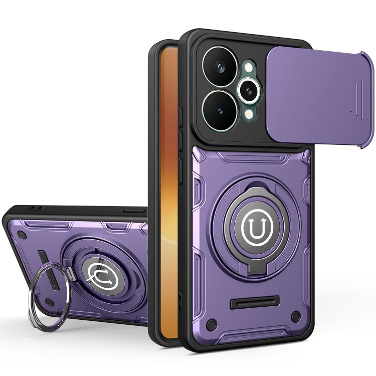 Sliding Camshield Holder Magnetic Phone Case, For Realme C100 4G / C100x / C100i 4G, For Realme C71 India / Note 70 4G, For Realme 15x 5G India / C85 5G, For Realme 15T 5G, For Realme 15 5G / 15 Pro 5G, For Realme C61 / C63 4G