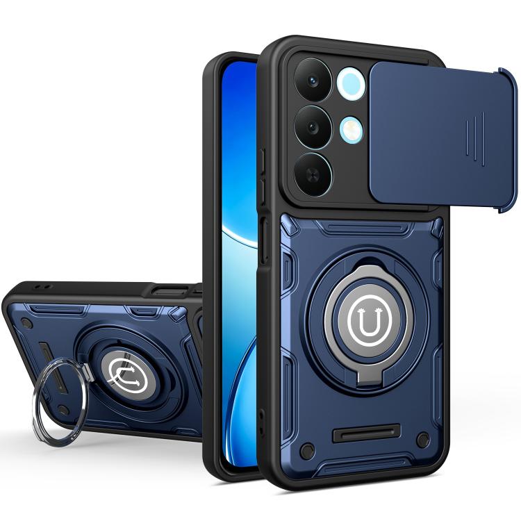 Sliding Camshield Holder Magnetic Phone Case, For Realme C100 4G / C100x / C100i 4G, For Realme C71 India / Note 70 4G, For Realme 15x 5G India / C85 5G, For Realme 15T 5G, For Realme 15 5G / 15 Pro 5G, For Realme C61 / C63 4G