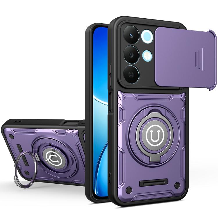 Sliding Camshield Holder Magnetic Phone Case, For Realme C100 4G / C100x / C100i 4G, For Realme C71 India / Note 70 4G, For Realme 15x 5G India / C85 5G, For Realme 15T 5G, For Realme 15 5G / 15 Pro 5G, For Realme C61 / C63 4G