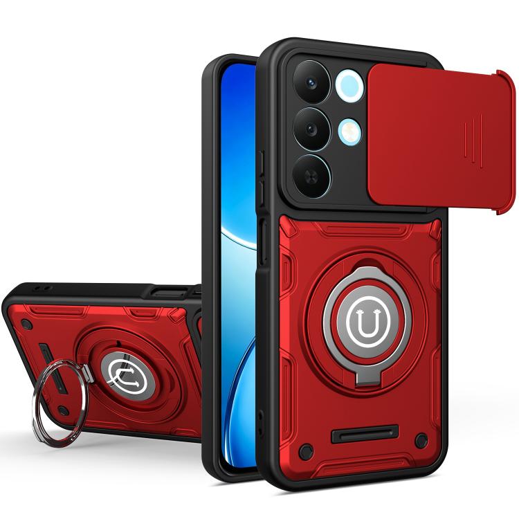Sliding Camshield Holder Magnetic Phone Case, For Realme C100 4G / C100x / C100i 4G, For Realme C71 India / Note 70 4G, For Realme 15x 5G India / C85 5G, For Realme 15T 5G, For Realme 15 5G / 15 Pro 5G, For Realme C61 / C63 4G