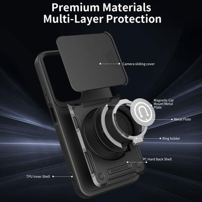 Sliding Camshield Holder Magnetic Phone Case, For Realme C100 4G / C100x / C100i 4G, For Realme 16 Pro+ 5G, For Realme 16 Pro 5G, For Realme C71 India / Note 70 4G, For Realme 15x 5G India / C85 5G, For Realme 15T 5G, For Realme 15 5G / 15 Pro 5G      ...