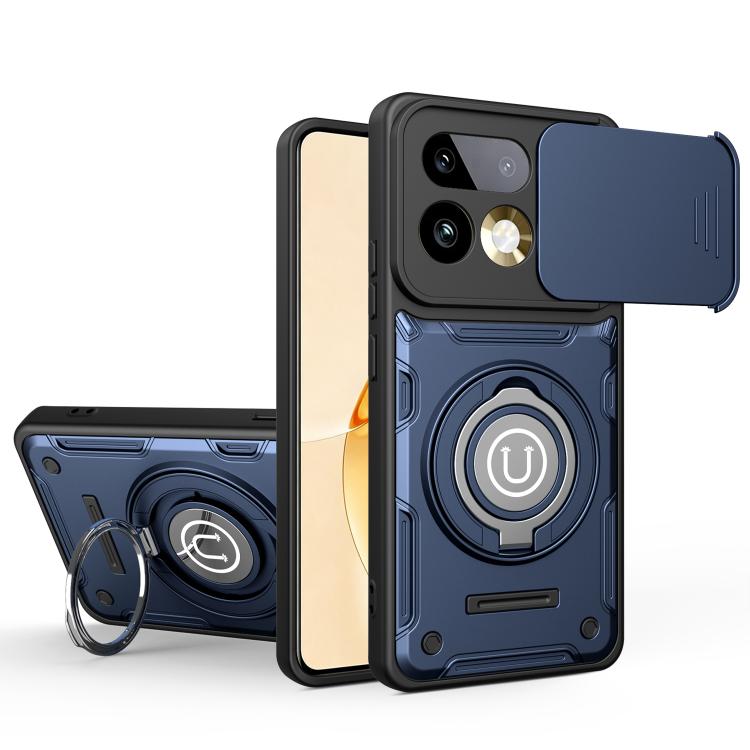 Sliding Camshield Holder Magnetic Phone Case, For Realme C100 4G / C100x / C100i 4G, For Realme 16 Pro+ 5G, For Realme 16 Pro 5G, For Realme C71 India / Note 70 4G, For Realme 15x 5G India / C85 5G, For Realme 15T 5G, For Realme 15 5G / 15 Pro 5G      ...