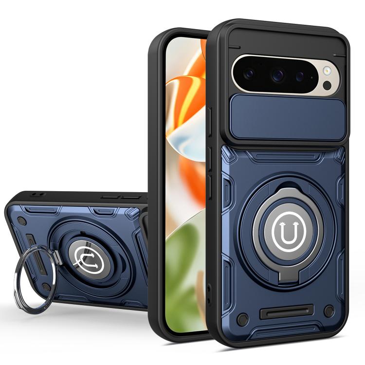 Sliding Camshield Holder Magnetic Phone Case, For Google Pixel 10 Pro XL 5G Global, For Google Pixel 10 / 10 Pro 5G Global, For Google Pixel 9 / 9 Pro
