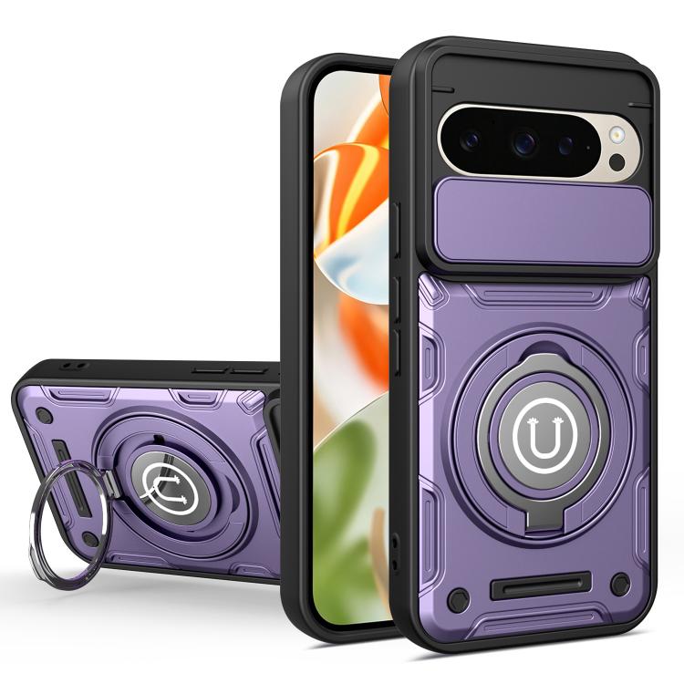 Sliding Camshield Holder Magnetic Phone Case, For Google Pixel 10 Pro XL 5G Global, For Google Pixel 10 / 10 Pro 5G Global, For Google Pixel 9 / 9 Pro