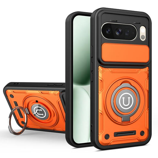 Sliding Camshield Holder Magnetic Phone Case, For Google Pixel 10 Pro XL 5G Global, For Google Pixel 10 / 10 Pro 5G Global, For Google Pixel 9 / 9 Pro
