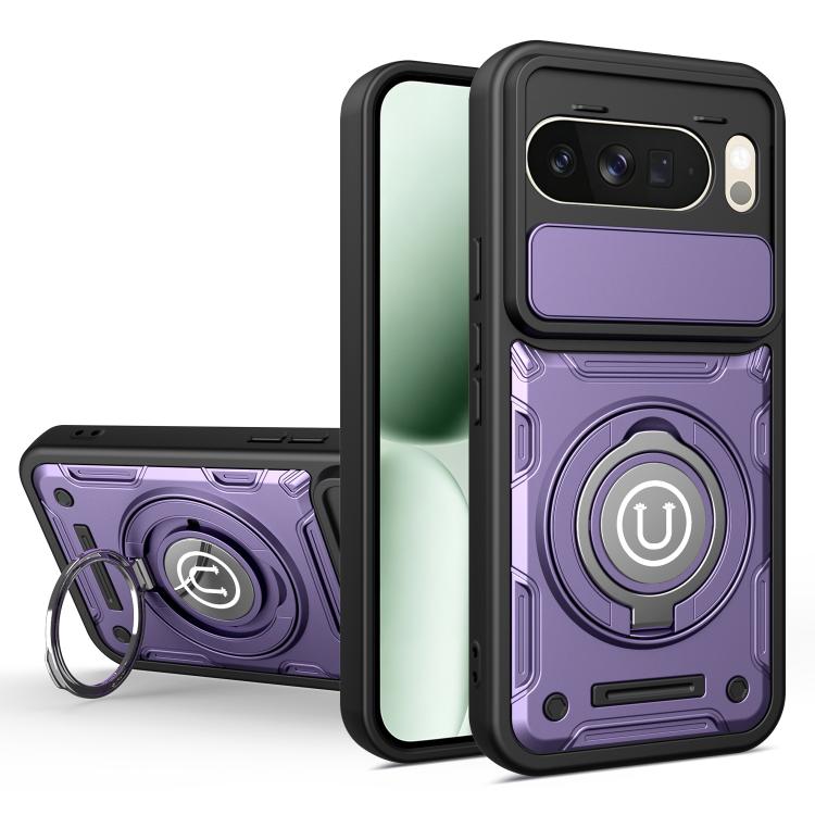 Sliding Camshield Holder Magnetic Phone Case, For Google Pixel 10 Pro XL 5G Global, For Google Pixel 10 / 10 Pro 5G Global, For Google Pixel 9 / 9 Pro