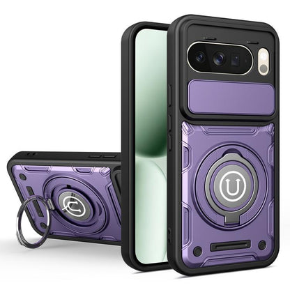 Sliding Camshield Holder Magnetic Phone Case, For Google Pixel 10 Pro XL 5G Global, For Google Pixel 10 / 10 Pro 5G Global, For Google Pixel 9 / 9 Pro