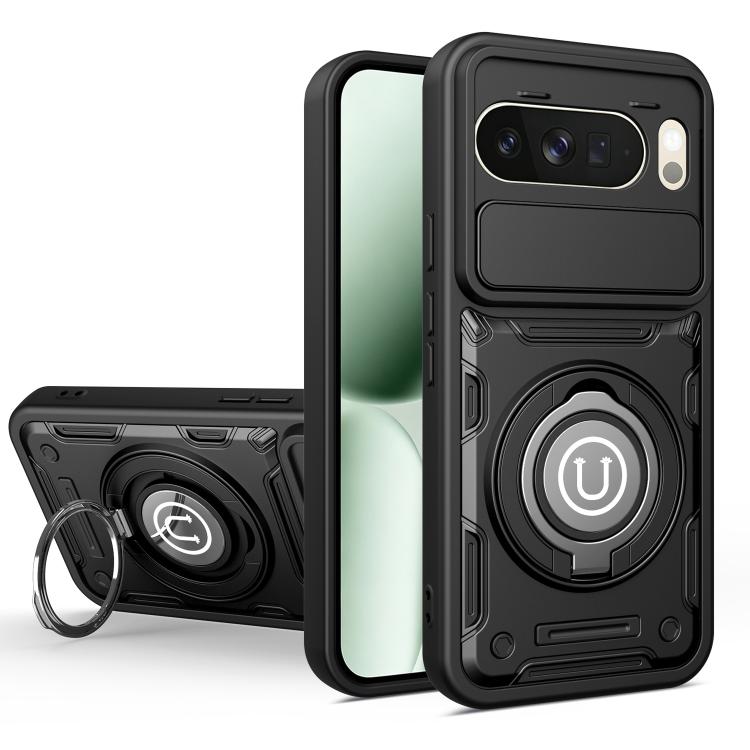 Sliding Camshield Holder Magnetic Phone Case, For Google Pixel 10 Pro XL 5G Global, For Google Pixel 10 / 10 Pro 5G Global, For Google Pixel 9 / 9 Pro