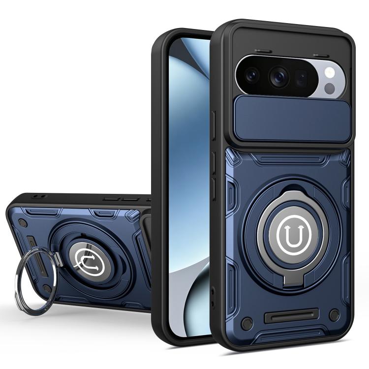 Sliding Camshield Holder Magnetic Phone Case, For Google Pixel 10 Pro XL 5G Global, For Google Pixel 10 / 10 Pro 5G Global, For Google Pixel 9 / 9 Pro
