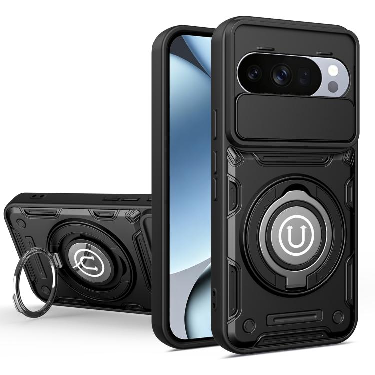 Sliding Camshield Holder Magnetic Phone Case, For Google Pixel 10 Pro XL 5G Global, For Google Pixel 10 / 10 Pro 5G Global, For Google Pixel 9 / 9 Pro