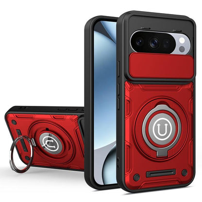 Sliding Camshield Holder Magnetic Phone Case, For Google Pixel 10 Pro XL 5G Global, For Google Pixel 10 / 10 Pro 5G Global, For Google Pixel 9 / 9 Pro