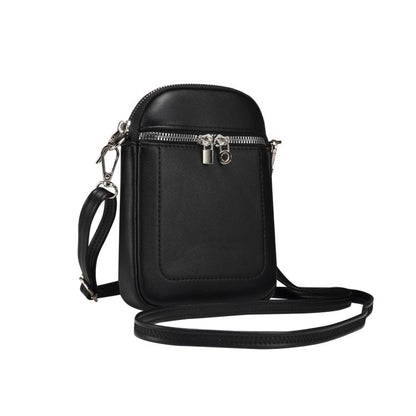 Mini Lambskin Texture Crossbody Phone Bag