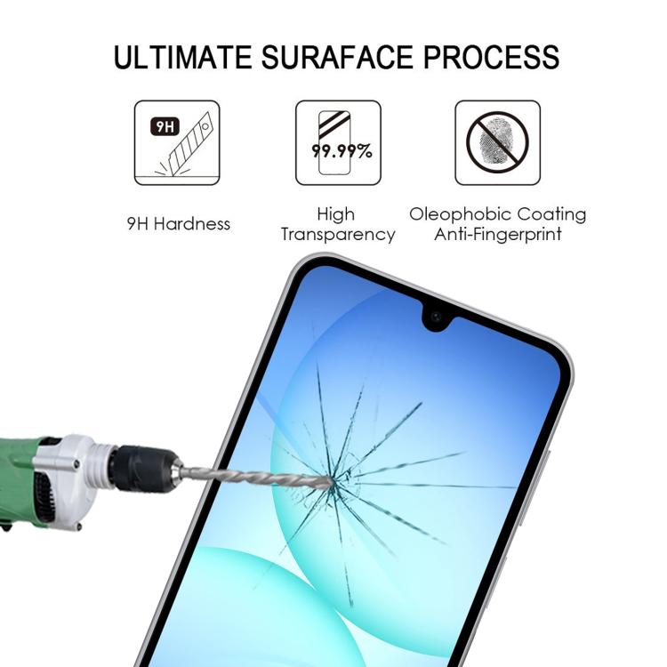 25pcs High Aluminum Full Screen Silk Printing Tempered Glass Film, For Galaxy Buddy5 5G, For Galaxy F07e 4G