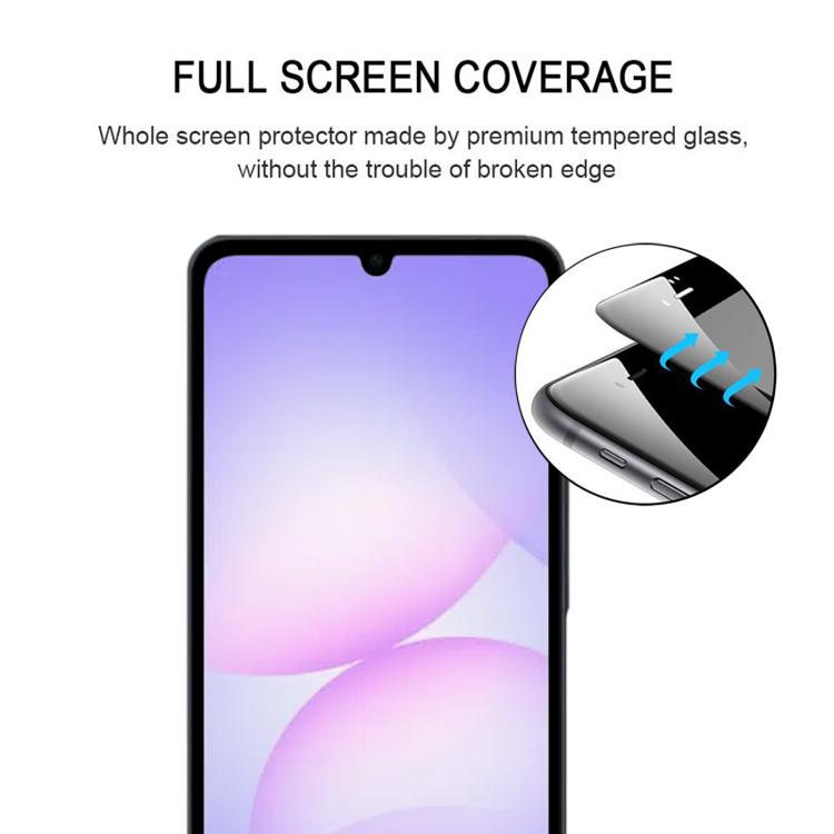 25pcs High Aluminum Full Screen Silk Printing Tempered Glass Film, For Galaxy A08 4G, For Galaxy A08 5G, For Galaxy A18 4G, For Galaxy A18 5G, For Galaxy M47 5G, For Galaxy Buddy5 5G, For Galaxy F07e 4G
