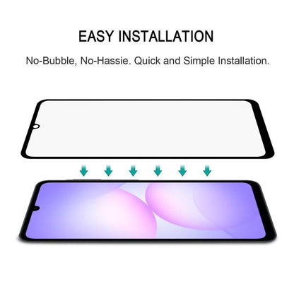 25pcs High Aluminum Full Screen Silk Printing Tempered Glass Film, For Galaxy A08 4G, For Galaxy A08 5G, For Galaxy A18 4G, For Galaxy A18 5G, For Galaxy M47 5G, For Galaxy Buddy5 5G, For Galaxy F07e 4G
