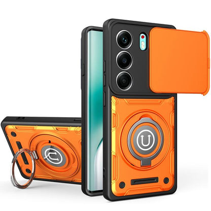 Sliding Camshield Holder Magnetic Phone Case, For Tecno Spark Go 3 / Pop 20 4G, For Tecno Camon 50 Pro 4G / 50 Ultra 5G, For Tecno Spark 40C, For Tecno Spark Go 2 4G / Pop 10, For Tecno Spark 40 Pro+ 4G, For Tecno Spark 40 Pro 4G, For Tecno Spark 40 4G...