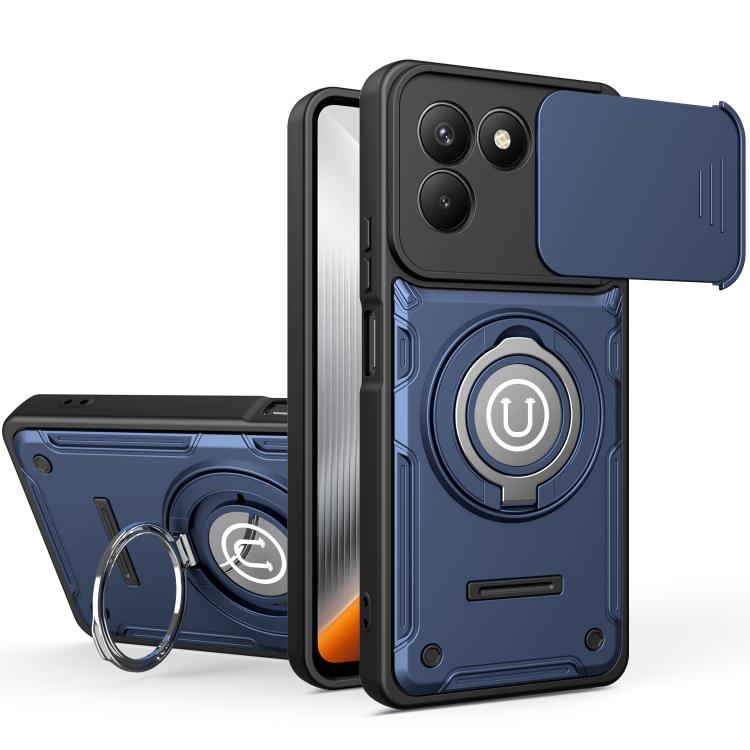 Sliding Camshield Holder Magnetic Phone Case, For Tecno Spark Go 3 / Pop 20 4G, For Tecno Camon 50 Pro 4G / 50 Ultra 5G, For Tecno Spark 40C, For Tecno Spark Go 2 4G / Pop 10, For Tecno Spark 40 Pro+ 4G, For Tecno Spark 40 Pro 4G, For Tecno Spark 40 4G...