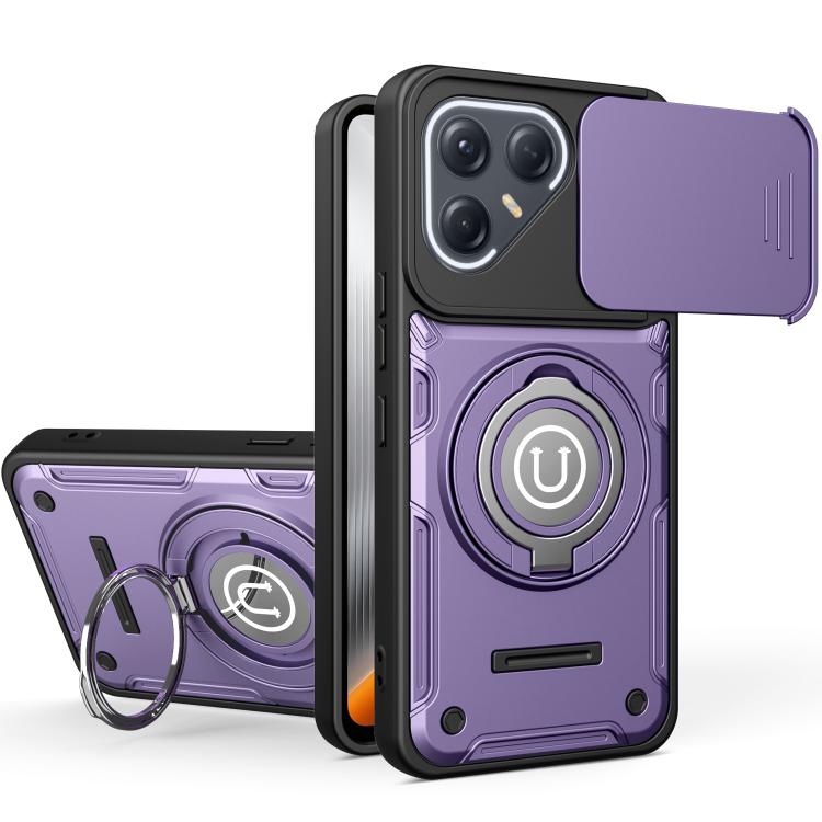 Sliding Camshield Holder Magnetic Phone Case, For Tecno Spark Go 3 / Pop 20 4G, For Tecno Camon 50 Pro 4G / 50 Ultra 5G, For Tecno Spark 40C, For Tecno Spark Go 2 4G / Pop 10, For Tecno Spark 40 Pro+ 4G, For Tecno Spark 40 Pro 4G, For Tecno Spark 40 4G...