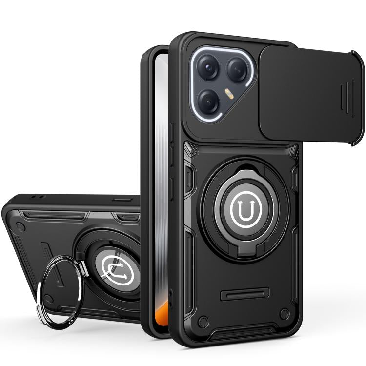 Sliding Camshield Holder Magnetic Phone Case, For Tecno Spark Go 3 / Pop 20 4G, For Tecno Camon 50 Pro 4G / 50 Ultra 5G, For Tecno Spark 40C, For Tecno Spark Go 2 4G / Pop 10, For Tecno Spark 40 Pro+ 4G, For Tecno Spark 40 Pro 4G, For Tecno Spark 40 4G...
