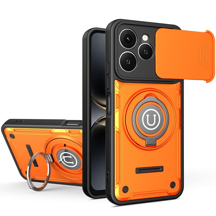 Sliding Camshield Holder Magnetic Phone Case, For Tecno Spark Go 3 / Pop 20 4G, For Tecno Camon 50 Pro 4G / 50 Ultra 5G, For Tecno Spark 40C, For Tecno Spark Go 2 4G / Pop 10, For Tecno Spark 40 Pro+ 4G, For Tecno Spark 40 Pro 4G, For Tecno Spark 40 4G...