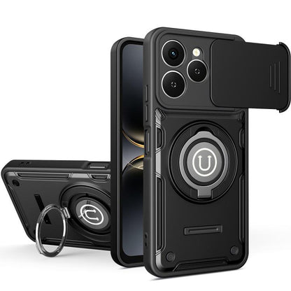 Sliding Camshield Holder Magnetic Phone Case, For Tecno Spark Go 3 / Pop 20 4G, For Tecno Camon 50 Pro 4G / 50 Ultra 5G, For Tecno Spark 40C, For Tecno Spark Go 2 4G / Pop 10, For Tecno Spark 40 Pro+ 4G, For Tecno Spark 40 Pro 4G, For Tecno Spark 40 4G...