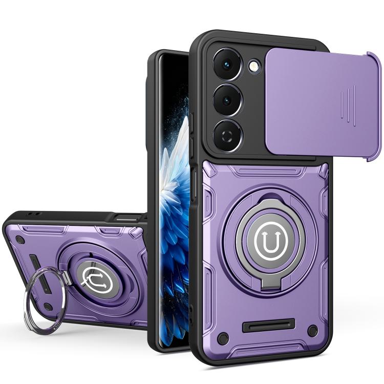 Sliding Camshield Holder Magnetic Phone Case, For Tecno Spark Go 3 / Pop 20 4G, For Tecno Camon 50 Pro 4G / 50 Ultra 5G, For Tecno Spark 40C, For Tecno Spark Go 2 4G / Pop 10, For Tecno Spark 40 Pro+ 4G, For Tecno Spark 40 Pro 4G, For Tecno Spark 40 4G...