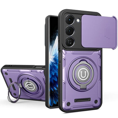 Sliding Camshield Holder Magnetic Phone Case, For Tecno Spark Go 3 / Pop 20 4G, For Tecno Camon 50 Pro 4G / 50 Ultra 5G, For Tecno Spark 40C, For Tecno Spark Go 2 4G / Pop 10, For Tecno Spark 40 Pro+ 4G, For Tecno Spark 40 Pro 4G, For Tecno Spark 40 4G...