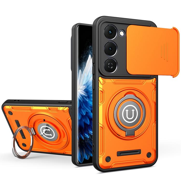 Sliding Camshield Holder Magnetic Phone Case, For Tecno Spark Go 3 / Pop 20 4G, For Tecno Camon 50 Pro 4G / 50 Ultra 5G, For Tecno Spark 40C, For Tecno Spark Go 2 4G / Pop 10, For Tecno Spark 40 Pro+ 4G, For Tecno Spark 40 Pro 4G, For Tecno Spark 40 4G...