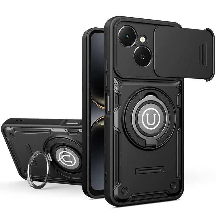 Sliding Camshield Holder Magnetic Phone Case, For Tecno Spark Go 3 / Pop 20 4G, For Tecno Camon 50 Pro 4G / 50 Ultra 5G, For Tecno Spark 40C, For Tecno Spark Go 2 4G / Pop 10, For Tecno Spark 40 Pro+ 4G, For Tecno Spark 40 Pro 4G, For Tecno Spark 40 4G...