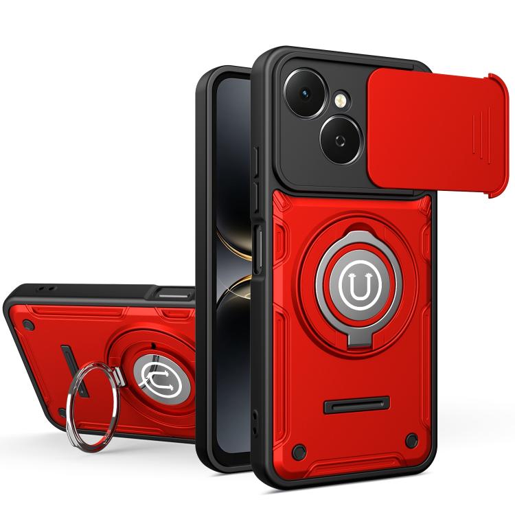 Sliding Camshield Holder Magnetic Phone Case, For Tecno Spark Go 3 / Pop 20 4G, For Tecno Camon 50 Pro 4G / 50 Ultra 5G, For Tecno Spark 40C, For Tecno Spark Go 2 4G / Pop 10, For Tecno Spark 40 Pro+ 4G, For Tecno Spark 40 Pro 4G, For Tecno Spark 40 4G...