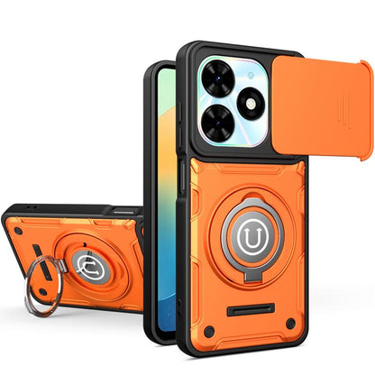Sliding Camshield Holder Magnetic Phone Case, For Tecno Spark Go 3 / Pop 20 4G, For Tecno Camon 50 Pro 4G / 50 Ultra 5G, For Tecno Spark 40C, For Tecno Spark Go 2 4G / Pop 10, For Tecno Spark 40 Pro+ 4G, For Tecno Spark 40 Pro 4G, For Tecno Spark 40 4G...
