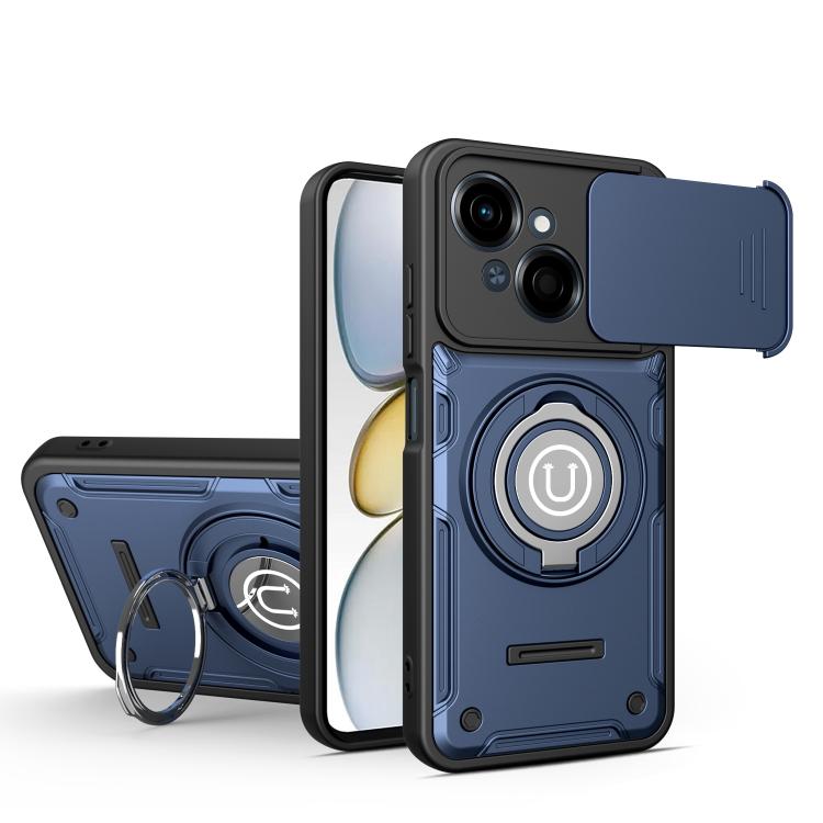 Sliding Camshield Holder Magnetic Phone Case, For Tecno Spark Go 3 / Pop 20 4G, For Tecno Camon 50 Pro 4G / 50 Ultra 5G, For Tecno Spark 40C, For Tecno Spark Go 2 4G / Pop 10, For Tecno Spark 40 Pro+ 4G, For Tecno Spark 40 Pro 4G, For Tecno Spark 40 4G...