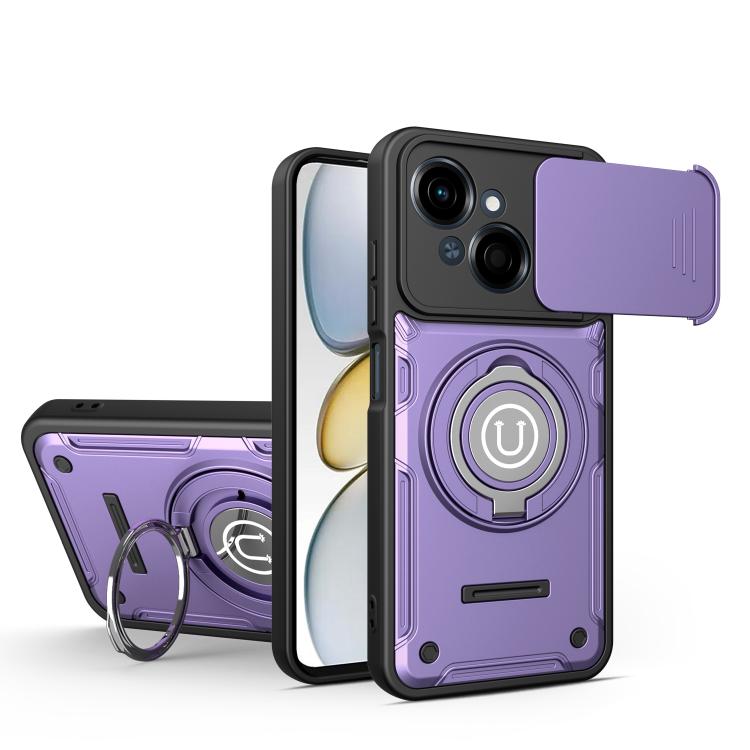 Sliding Camshield Holder Magnetic Phone Case, For Tecno Spark Go 3 / Pop 20 4G, For Tecno Camon 50 Pro 4G / 50 Ultra 5G, For Tecno Spark 40C, For Tecno Spark Go 2 4G / Pop 10, For Tecno Spark 40 Pro+ 4G, For Tecno Spark 40 Pro 4G, For Tecno Spark 40 4G...