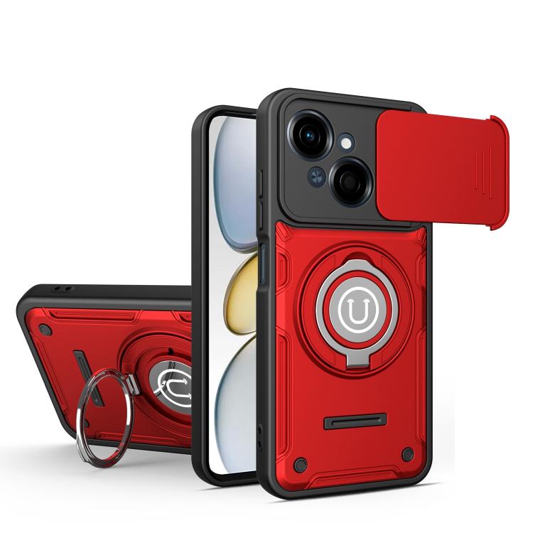 Sliding Camshield Holder Magnetic Phone Case, For Tecno Spark Go 3 / Pop 20 4G, For Tecno Camon 50 Pro 4G / 50 Ultra 5G, For Tecno Spark 40C, For Tecno Spark Go 2 4G / Pop 10, For Tecno Spark 40 Pro+ 4G, For Tecno Spark 40 Pro 4G, For Tecno Spark 40 4G...