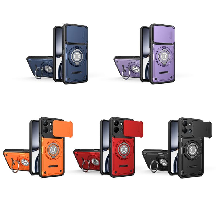 Sliding Camshield Holder Magnetic Phone Case, For Tecno Spark Go 3 / Pop 20 4G, For Tecno Camon 50 Pro 4G / 50 Ultra 5G, For Tecno Spark 40C, For Tecno Spark Go 2 4G / Pop 10, For Tecno Spark 40 Pro+ 4G, For Tecno Spark 40 Pro 4G, For Tecno Spark 40 4G...