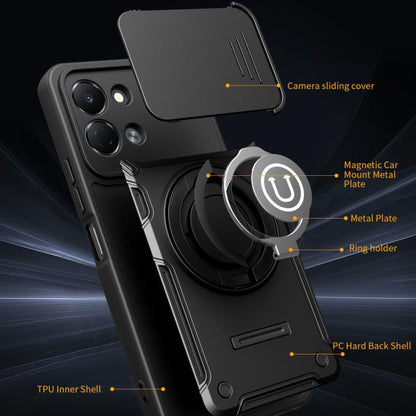 Sliding Camshield Holder Magnetic Phone Case, For Tecno Spark Go 3 / Pop 20 4G, For Tecno Camon 50 Pro 4G / 50 Ultra 5G, For Tecno Spark 40C, For Tecno Spark Go 2 4G / Pop 10, For Tecno Spark 40 Pro+ 4G, For Tecno Spark 40 Pro 4G, For Tecno Spark 40 4G...