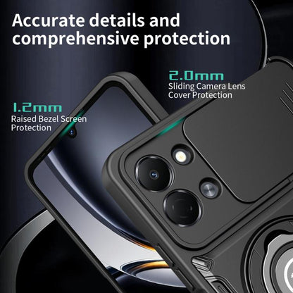 Sliding Camshield Holder Magnetic Phone Case, For Tecno Spark Go 3 / Pop 20 4G, For Tecno Camon 50 Pro 4G / 50 Ultra 5G, For Tecno Spark 40C, For Tecno Spark Go 2 4G / Pop 10, For Tecno Spark 40 Pro+ 4G, For Tecno Spark 40 Pro 4G, For Tecno Spark 40 4G...