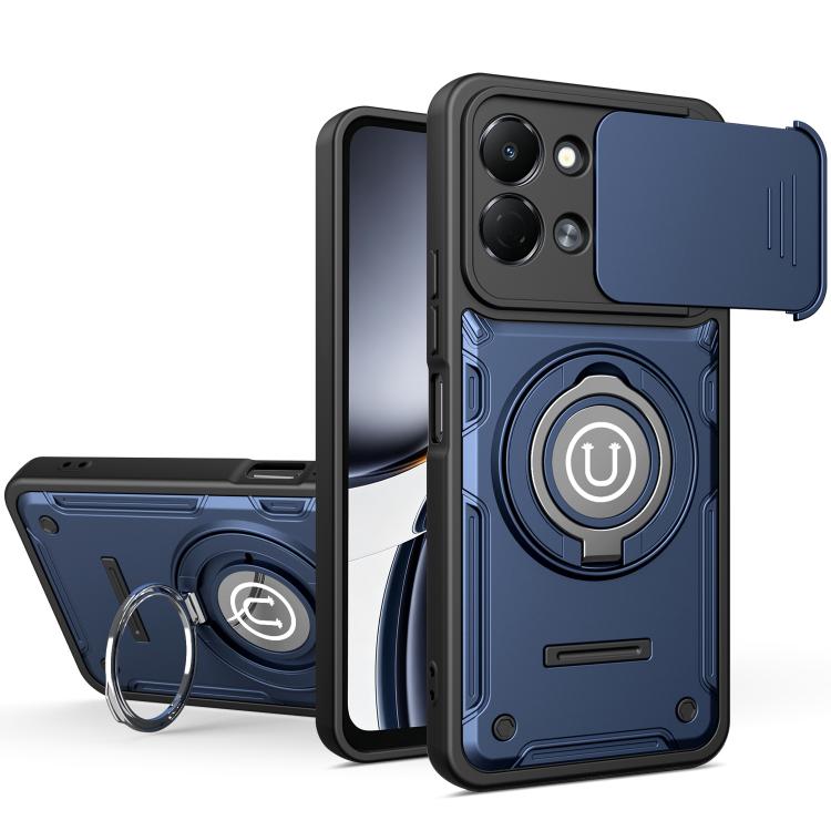Sliding Camshield Holder Magnetic Phone Case, For Tecno Spark Go 3 / Pop 20 4G, For Tecno Camon 50 Pro 4G / 50 Ultra 5G, For Tecno Spark 40C, For Tecno Spark Go 2 4G / Pop 10, For Tecno Spark 40 Pro+ 4G, For Tecno Spark 40 Pro 4G, For Tecno Spark 40 4G...