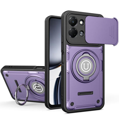 Sliding Camshield Holder Magnetic Phone Case, For Tecno Spark Go 3 / Pop 20 4G, For Tecno Camon 50 Pro 4G / 50 Ultra 5G, For Tecno Spark 40C, For Tecno Spark Go 2 4G / Pop 10, For Tecno Spark 40 Pro+ 4G, For Tecno Spark 40 Pro 4G, For Tecno Spark 40 4G...