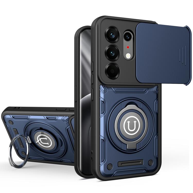 Sliding Camshield Holder Magnetic Phone Case, For Tecno Spark Go 3 / Pop 20 4G, For Tecno Camon 50 Pro 4G / 50 Ultra 5G, For Tecno Spark 40C, For Tecno Spark Go 2 4G / Pop 10, For Tecno Spark 40 Pro+ 4G, For Tecno Spark 40 Pro 4G, For Tecno Spark 40 4G...